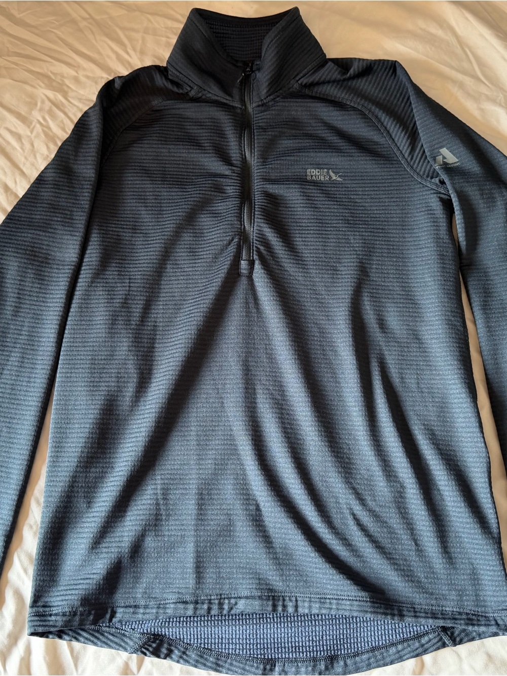Eddie Bauer Men's Lightweight Quarter-Zip Pullover Jacket - Charcoal